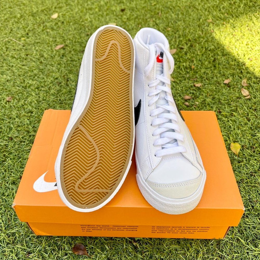 Nike Blazer mid white black shoes - Picture 2 of 4